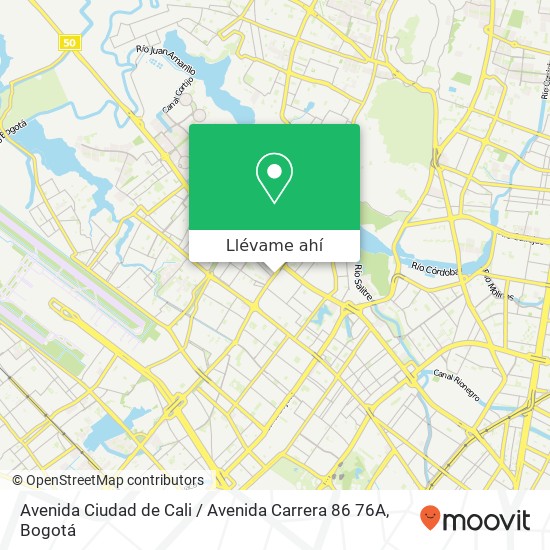 Mapa de Avenida Ciudad de Cali / Avenida Carrera 86 76A
