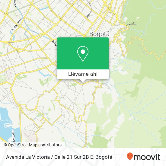 Mapa de Avenida La Victoria / Calle 21 Sur 2B E