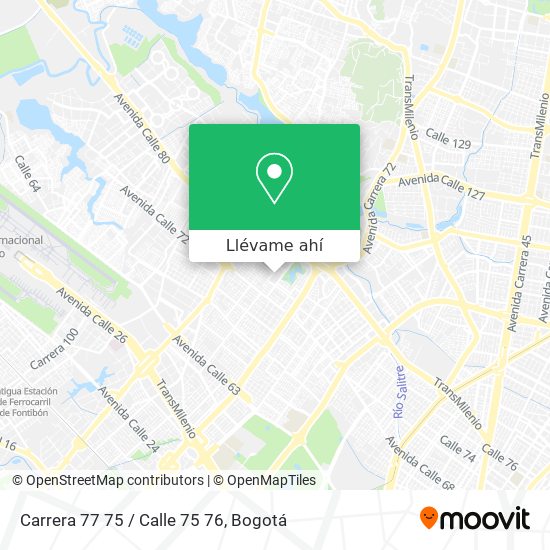 Mapa de Carrera 77 75 / Calle 75 76