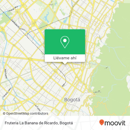 Mapa de Fruteria La Banana de Ricardo
