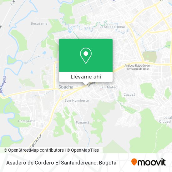 Mapa de Asadero de Cordero El Santandereano