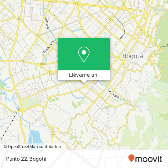Mapa de Punto 22, 72 Avenida Calle 22 Sur 18C Antonio Nariño, Bogotá, 111511