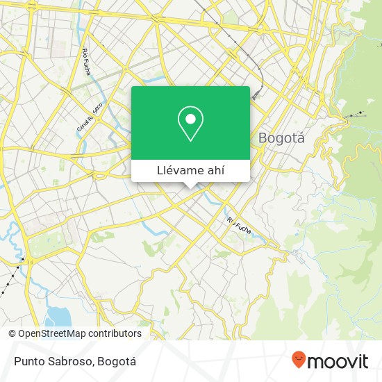 Mapa de Punto Sabroso, 16 Carrera 16 15 S Antonio Nariño, Bogotá, 111511