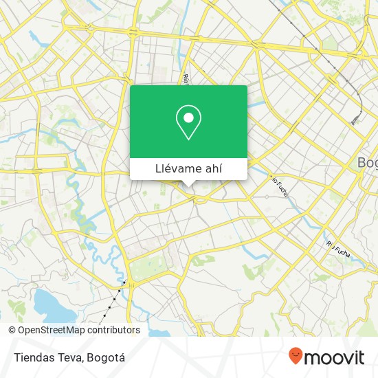 Mapa de Tiendas Teva, Calle 38A Sur 34B Antonio Nariño, Bogotá, d.C., 111511