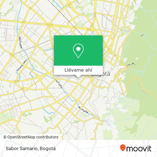 Mapa de Sabor Samario, Diagonal 2 17A Los Mártires, Bogotá, D.C., 111411