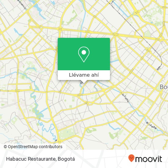 Mapa de Habacuc Restaurante, 15 Carrera 50A 33 S Puente Aranda, Bogotá, D.C., 111621