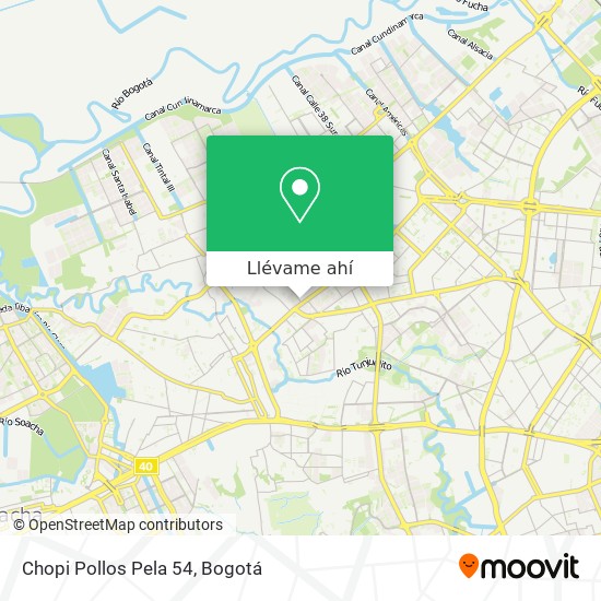 Mapa de Chopi Pollos Pela 54