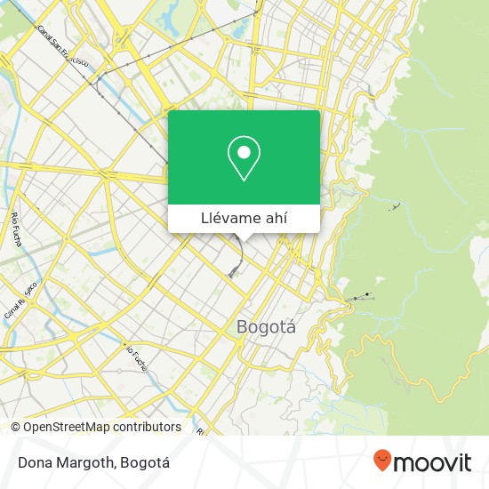 Mapa de Dona Margoth, Calle 21 18B Los Mártires, Bogotá, D.C., 111411