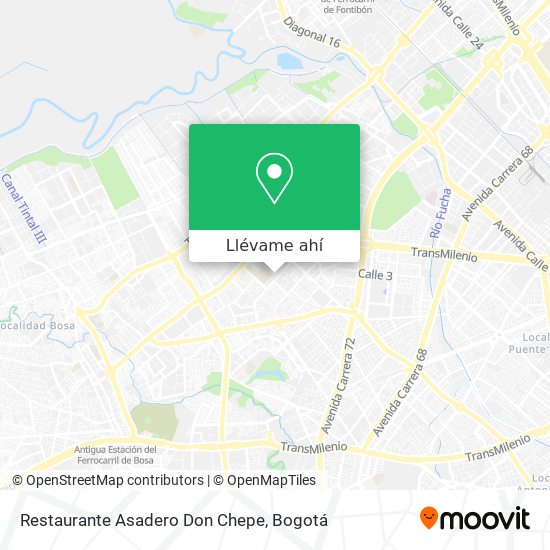 Mapa de Restaurante Asadero Don Chepe