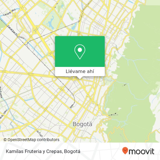 Mapa de Kamilas Fruteria y Crepas, 10 Calle 27 27 Teusaquillo, Bogotá, 111311