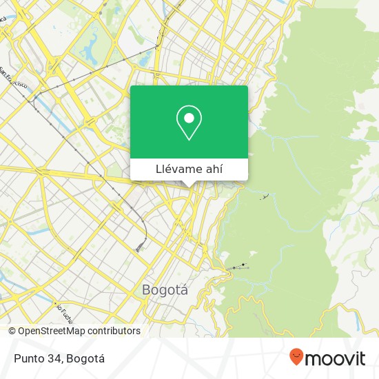 Mapa de Punto 34, 60 Avenida Calle 34 14 Teusaquillo, Bogotá, 111311