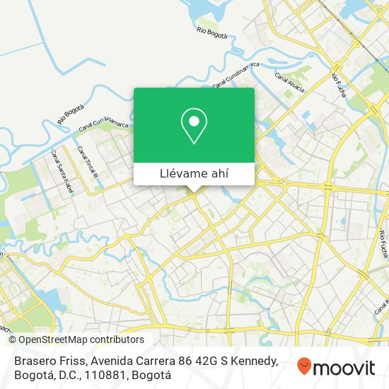 Mapa de Brasero Friss, Avenida Carrera 86 42G S Kennedy, Bogotá, D.C., 110881