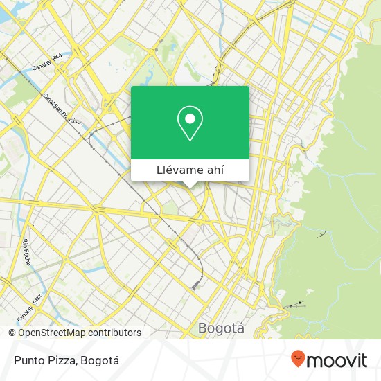 Mapa de Punto Pizza, 55 Carrera 35 26A Teusaquillo, Bogotá, 111321