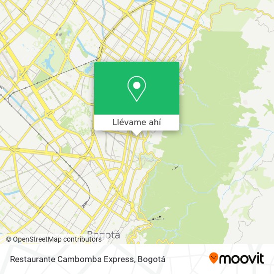 Mapa de Restaurante Cambomba Express