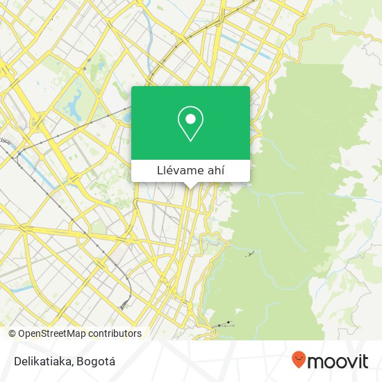 Mapa de Delikatiaka, 29 Carrera 13 49 Chapinero, Bogotá, 110231