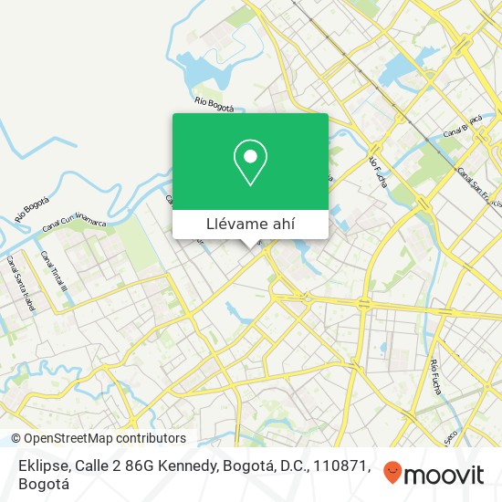 Mapa de Eklipse, Calle 2 86G Kennedy, Bogotá, D.C., 110871