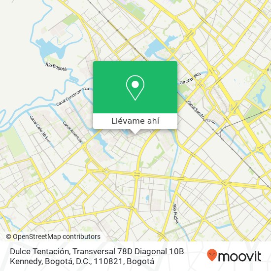 Mapa de Dulce Tentación, Transversal 78D Diagonal 10B Kennedy, Bogotá, D.C., 110821