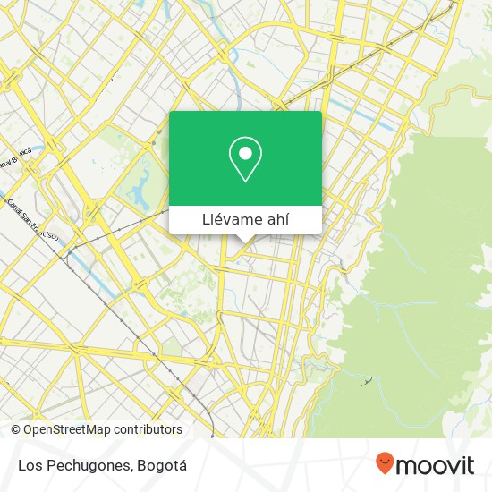 Mapa de Los Pechugones, 44 Avenida Carrera 24 Teusaquillo, Bogotá, 111311