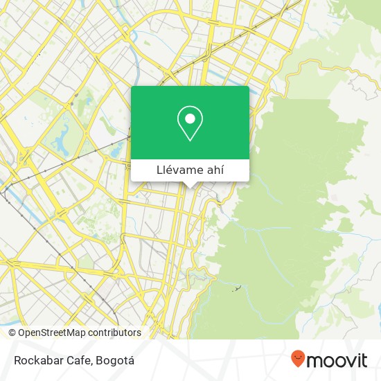 Mapa de Rockabar Cafe, 25 Carrera 9 59 Chapinero, Bogotá, 110231
