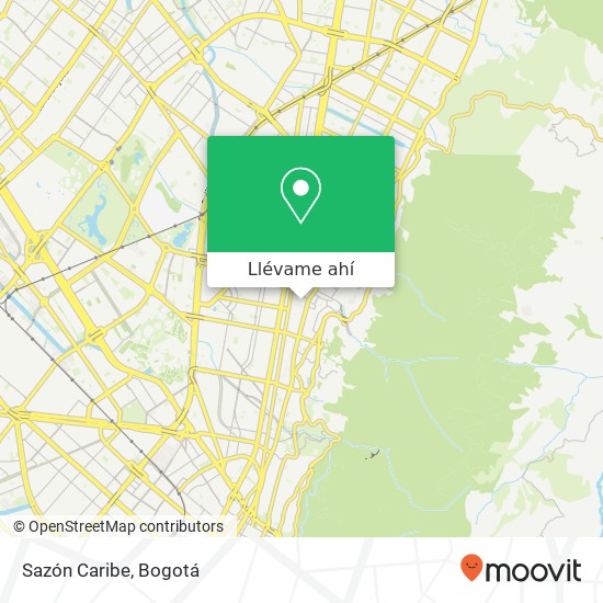 Mapa de Sazón Caribe, 62 Calle 59 8 Chapinero, Bogotá, 110231