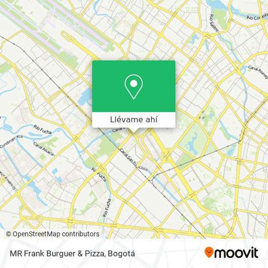 Mapa de MR Frank Burguer & Pizza