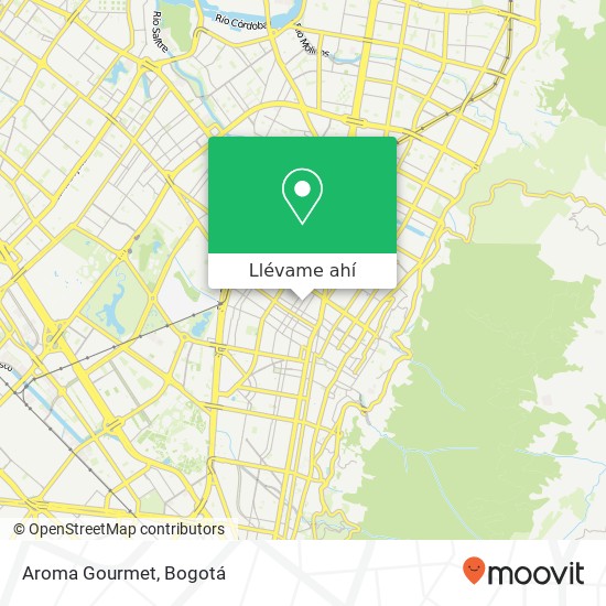 Mapa de Aroma Gourmet, 16 Carrera 19 70A Barrios Unidos, Bogotá, 111221