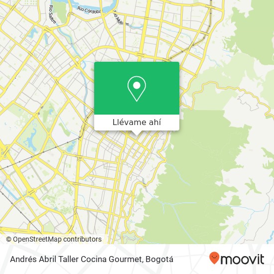 Mapa de Andrés Abril Taller Cocina Gourmet, 34 Calle 73 11 Chapinero, Bogotá, 110221