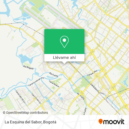 Mapa de La Esquina del Sabor