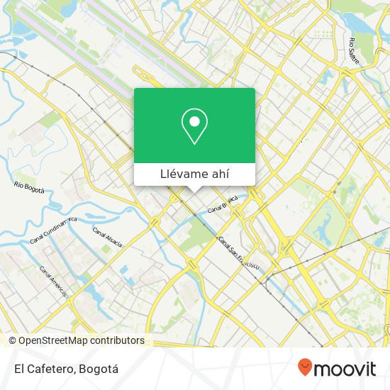 Mapa de El Cafetero, Calle 23 81D Fontibón, Bogotá, D.C., 110931