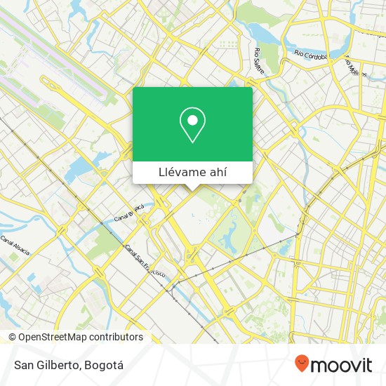 Mapa de San Gilberto, Avenida Carrera 70 53 Engativá, Bogotá, D.C., 111071
