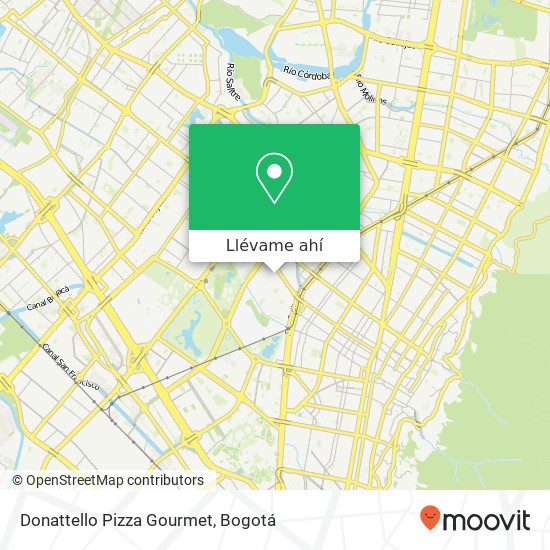 Mapa de Donattello Pizza Gourmet, 5 Carrera 57 67B Barrios Unidos, Bogotá, 111221