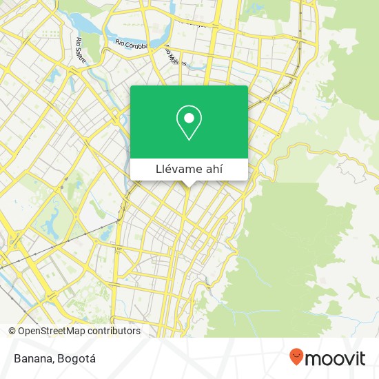 Mapa de Banana, 86 Avenida Carrera 20 78 Chapinero, Bogotá, 110221