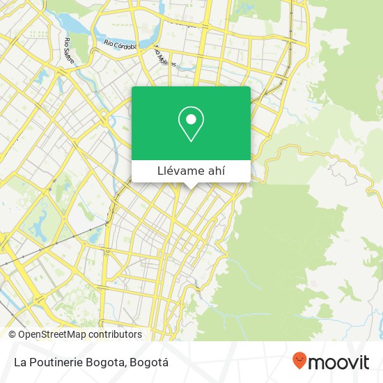 Mapa de La Poutinerie Bogota, 83 Avenida Carrera 15 79 Chapinero, Bogotá, 110221