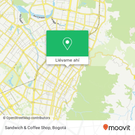 Mapa de Sandwich & Coffee Shop, Calle 82 13 Chapinero, Bogotá, D.C., 110221