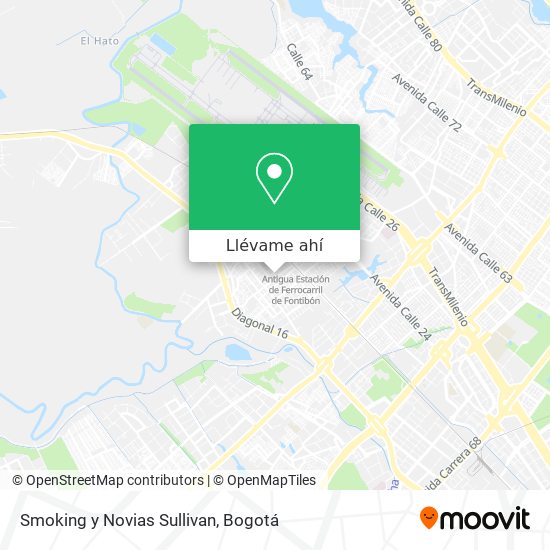 Mapa de Smoking y Novias Sullivan
