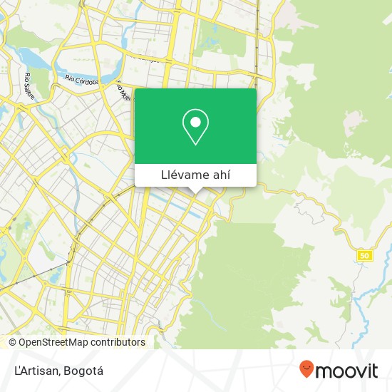Mapa de L'Artisan, 24 Avenida Carrera 11 93 Chapinero, Bogotá, 110221