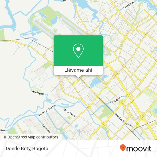Mapa de Donde Bety, Calle 21 Fontibón, Bogotá, D.C., 110921