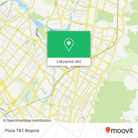 Mapa de Pizza T&T, Carrera 49C 86 Barrios Unidos, Bogotá, D.C., 111211