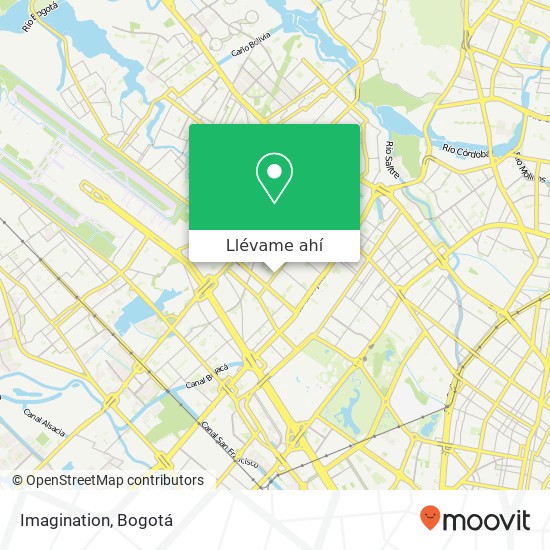 Mapa de Imagination, 88 Carrera 77A 63F Engativá, Bogotá, 111071