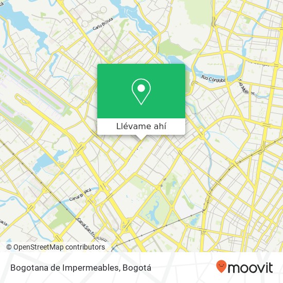 Mapa de Bogotana de Impermeables, 18 Avenida Carrera 72 67 Engativá, Bogotá, 111061