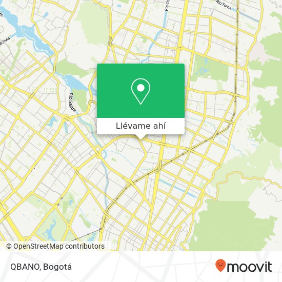 Mapa de QBANO, Transversal 55 Calle 98A Barrios Unidos, Bogotá, D.C., 111211