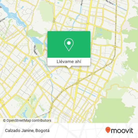 Mapa de Calzado Janine, Transversal 55 Barrios Unidos, Bogotá, D.C., 111211
