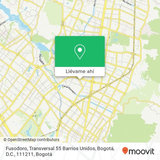 Mapa de Fusodoro, Transversal 55 Barrios Unidos, Bogotá, D.C., 111211