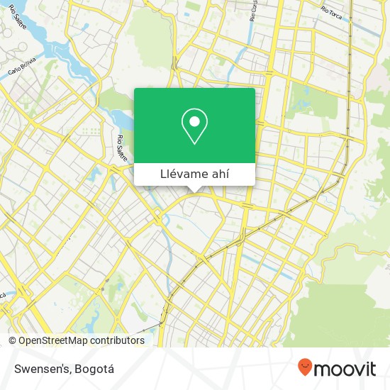 Mapa de Swensen's, Avenida Calle 100 Barrios Unidos, Bogotá, d.C., 111211