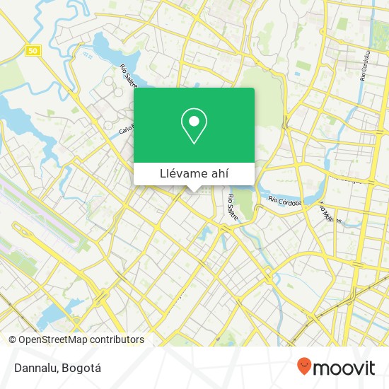 Mapa de Dannalu, 32 Diagonal 83 Transversal 82ABIS Engativá, Bogotá, 111021