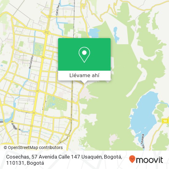 Mapa de Cosechas, 57 Avenida Calle 147 Usaquén, Bogotá, 110131