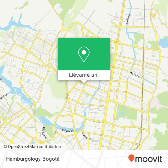 Mapa de Hamburgology, Carrera 58A 137A Suba, Bogotá, D.C., 111111