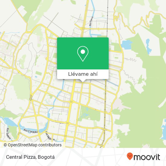 Mapa de Central Pizza, Avenida Calle 147 17 Usaquén, Bogotá, D.C., 110121