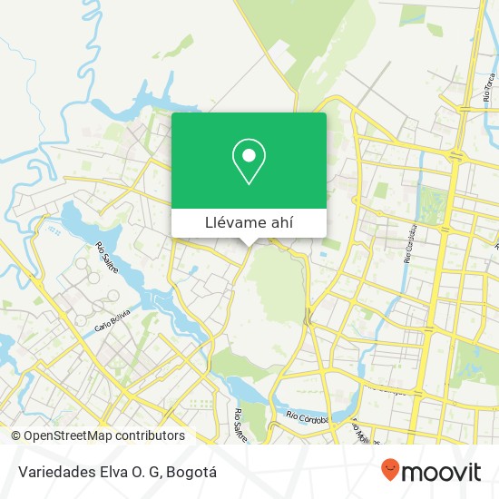 Mapa de Variedades Elva O. G, Carrera 91 135BIS Suba, Bogotá, D.C., 111131