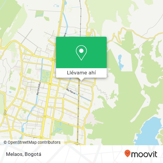 Mapa de Melaos, 8 Calle 162 Usaquén, Bogotá, 110131